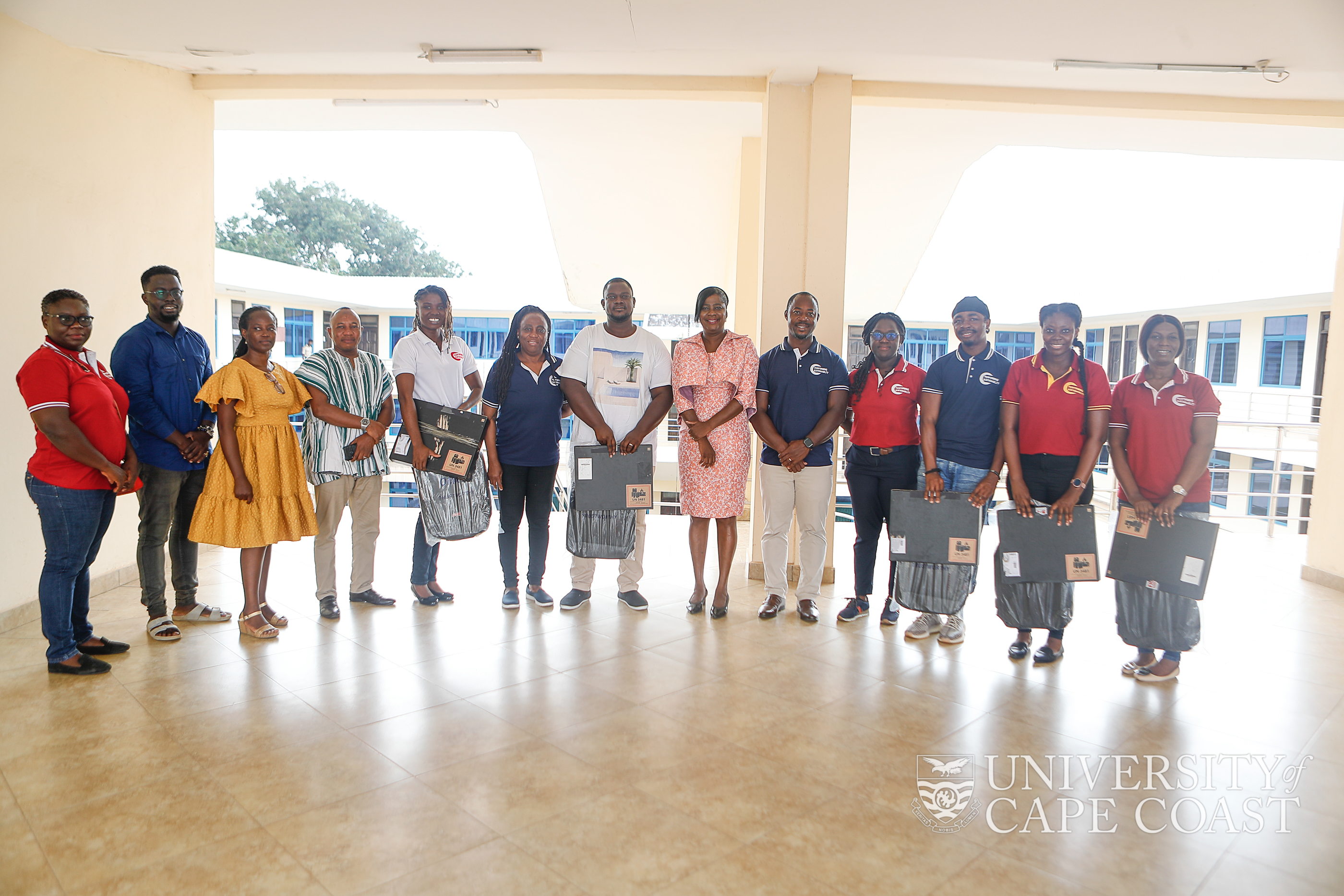 Award winners with the Pro Vice-Chancellor and other officials of UCC