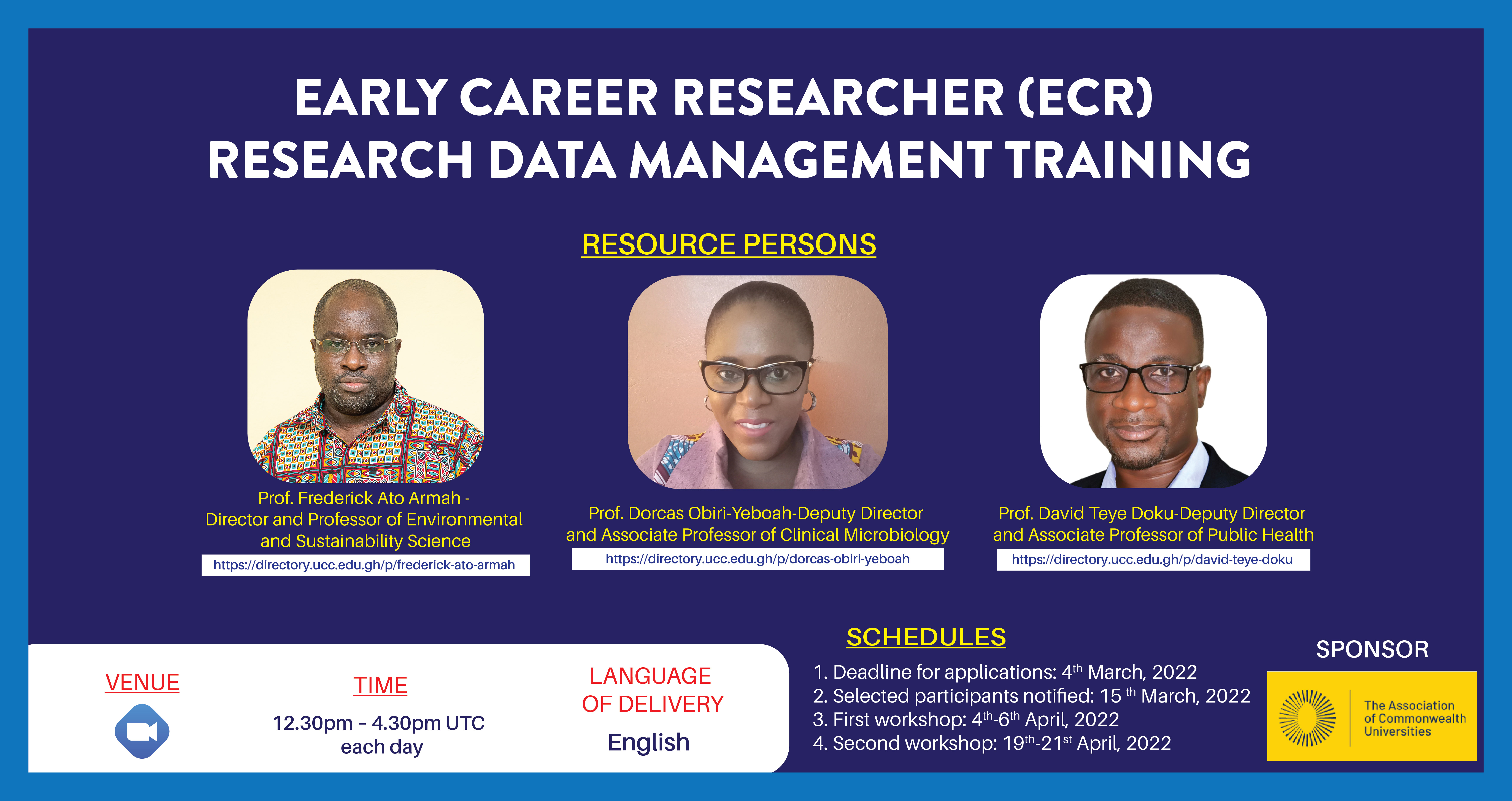 DRIC data mgt training banner