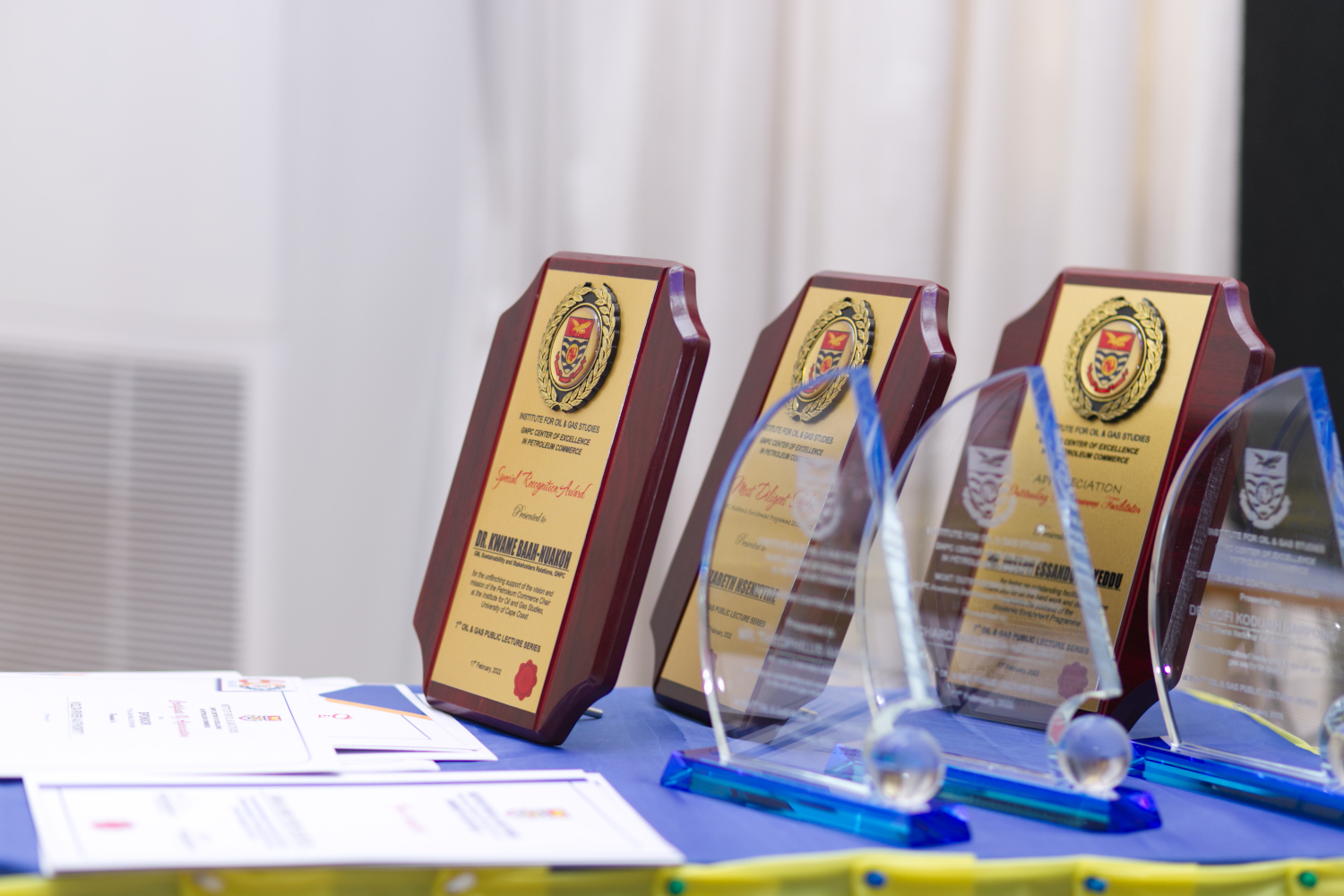 awards on display