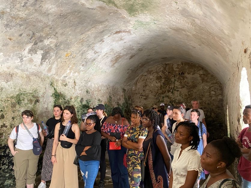 Another scene of the students at Elmina Castle