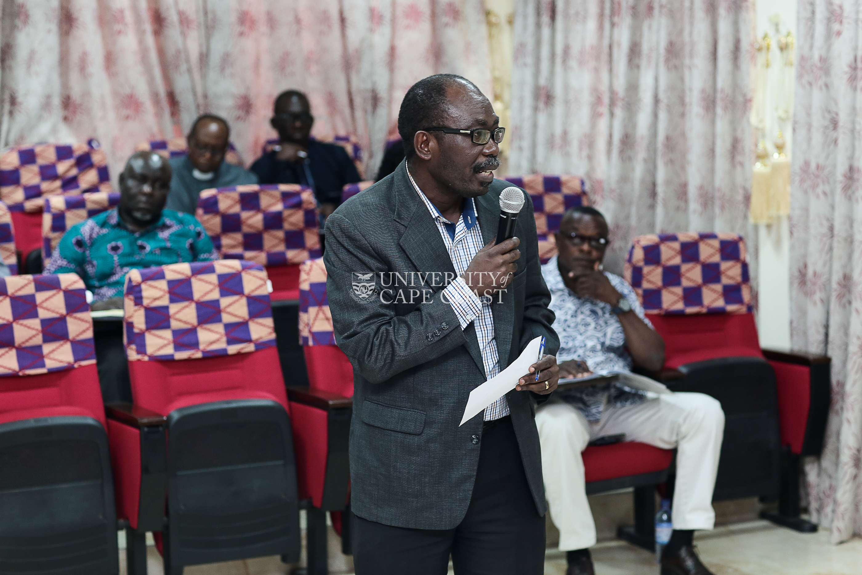 Provost of College of Education Studies, Prof. Ernest Davies giving his opening remarks