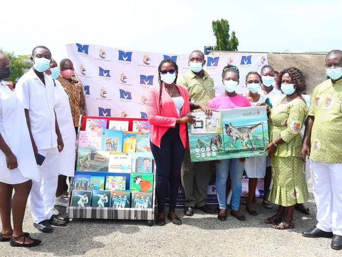 The Mobile Library project under the “Boa Daakye Foundation" donating a mobile library, digital television, and stationery to the Paediatric Unit The Mobile Library project under the “Boa Daakye Foundation" donating a mobile library, digital television, and stationery to the Paediatric Unit