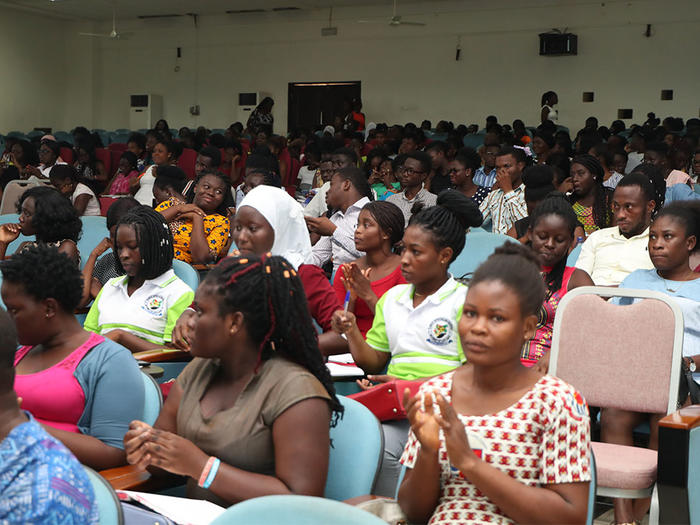 A section of students at the programme A section of students at the programme