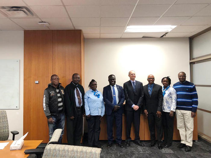 The UCC delegation with the Dean of the College of Education, Prof. Robert Floden The UCC delegation with the Dean of the College of Education, Prof. Robert Floden