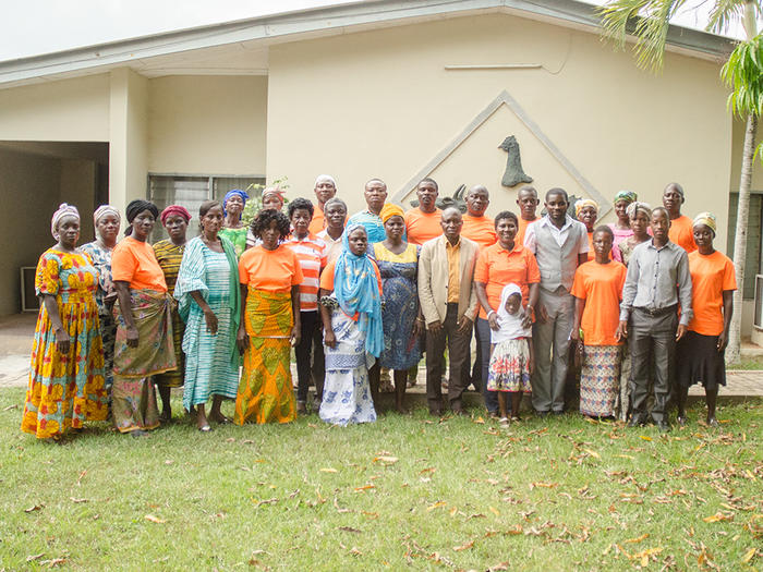 Researchers with participants of the workshop