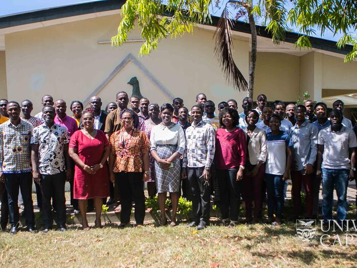 Presenters with participants after the programme Presenters with participants after the programme