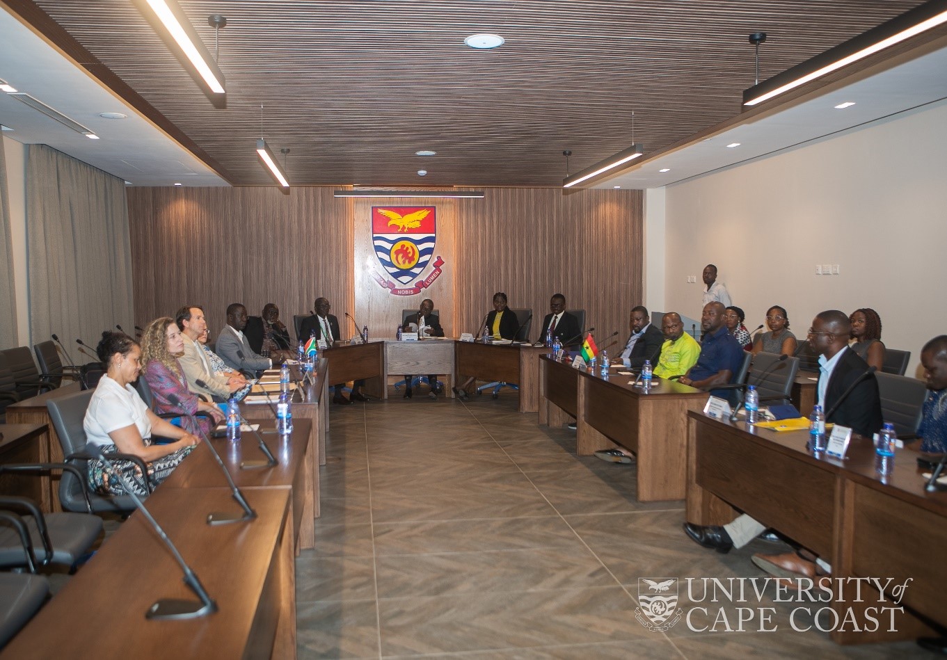 The STIAS delegation with UCC officials of UCC at the meeting